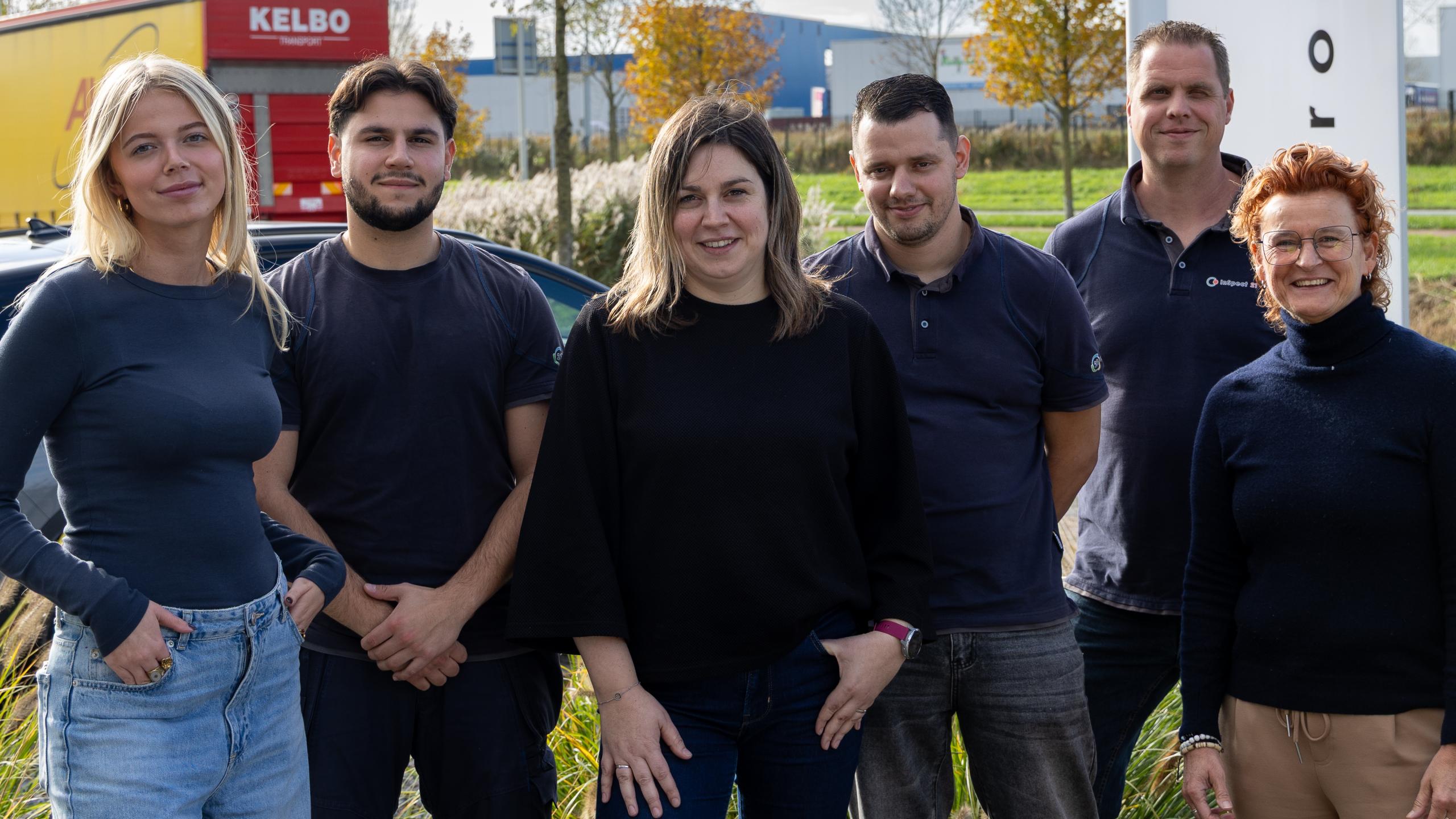 Teamfoto van de medewerkers van Inspect 21